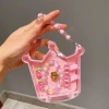 Children's accessories set, princess crown, handbag, bracelet, ring, ear clips, hair clips, little girl details Picture